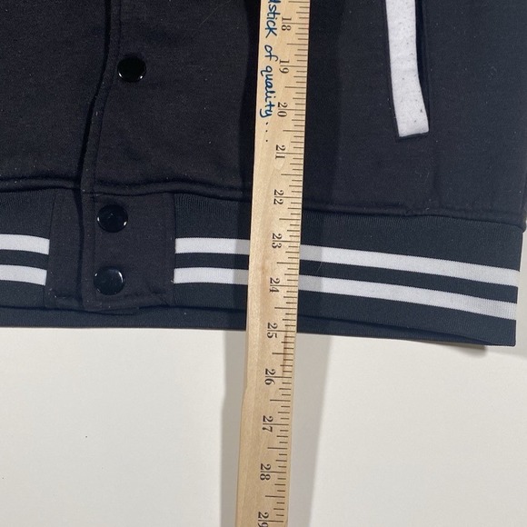 METALLICA VARSITY JACKET MENS MED BLACK WHITE LETTERMANS METAL BAND LOGO 1982 - Picture 8 of 10